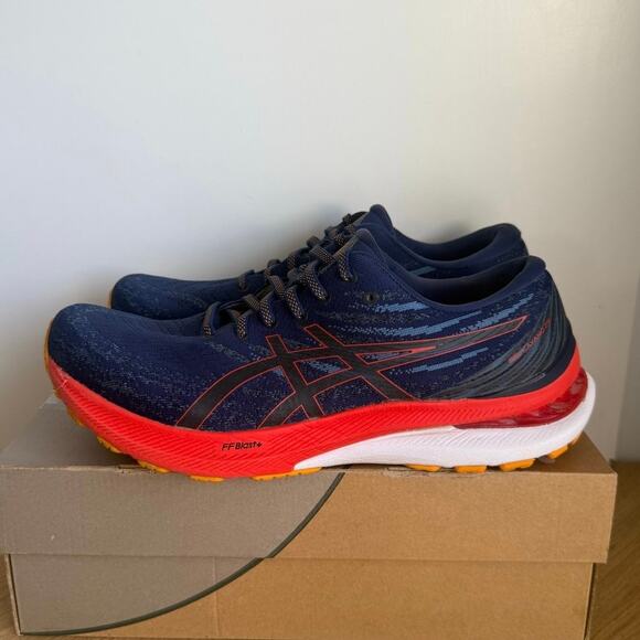 Asics Gel-Kayano 29 Deep Ocean/Cherry Tomato Men Running Sneakers - SZ 11 - Picture 4 of 12